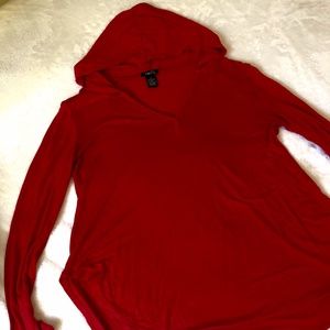 Rue 21 red long sleeve hoodie shirt